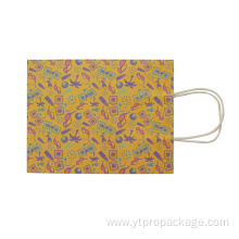 Mix Color Shopping Handle Kraft Paper